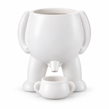 White character plant pot